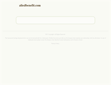 Tablet Screenshot of aliedbenefit.com